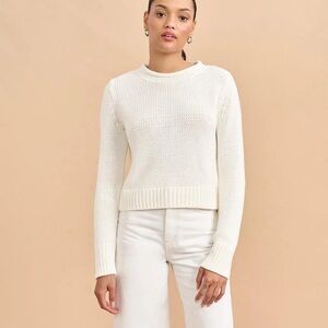La Ligne Solid Mini Marina Sweater in Cream NWOT
